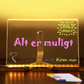 ✨🖍️50% RABAT NU! LED Akryl Tegneplade – Lysende Transparent Skriveplade med Tuscher & Stativ, Genanvendelig Lysende Kunstplade til Børn