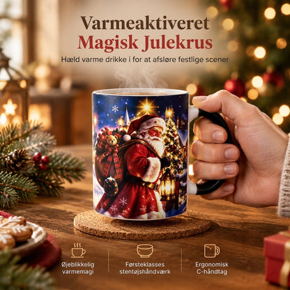 🎉 56% RABAT! 🎅 Julevarmeaktiveret farveskiftende krus – Se den festlige scene dukke op med varme drikke ✨