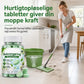 🧹50% rabat nu! Multifunktionelle gulvrens-brusetabletter – 60 stk. grønne renses tablets, fjerner snavs fra gulve, uden rester til træ- og flergulve.