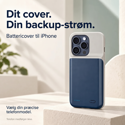 💞Over 50.000 solgte! 🔋📱Batterietsag til iPhone med LED-strømindikator