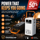 ⏳️50 % rabat i en begrænset periode! ⛺Bærbar powerbank til udendørs brug med hurtigopladning og LED-lys🔋