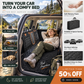 🚗50 % RABAT NU! Rejsemadras af memory foam til bilens bagsæde – sammenklappelig campingmadras til SUV, sedan og pickup, bærbar, ikke-oppustelig sovemadras til bilture og camping